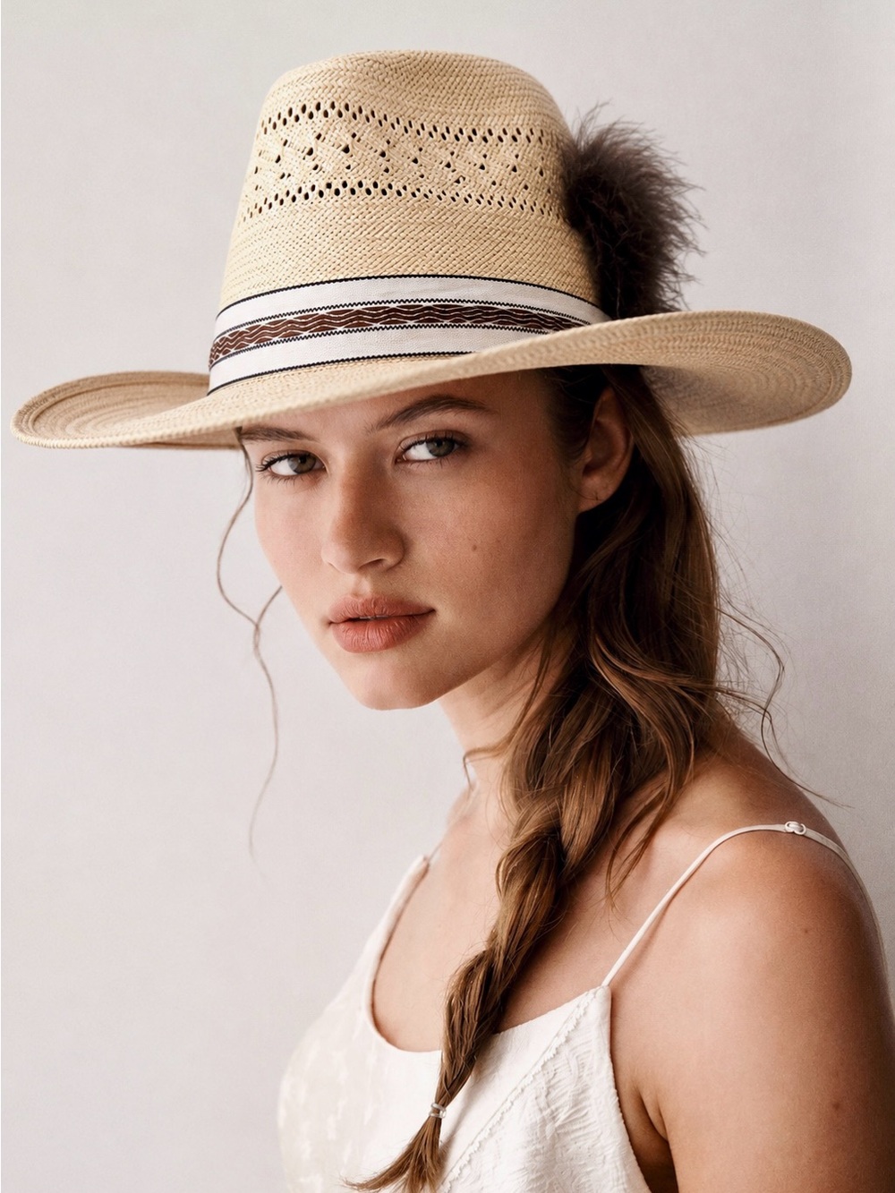 Hard Woven Lanning Belleville Cowboy Hat NWOT